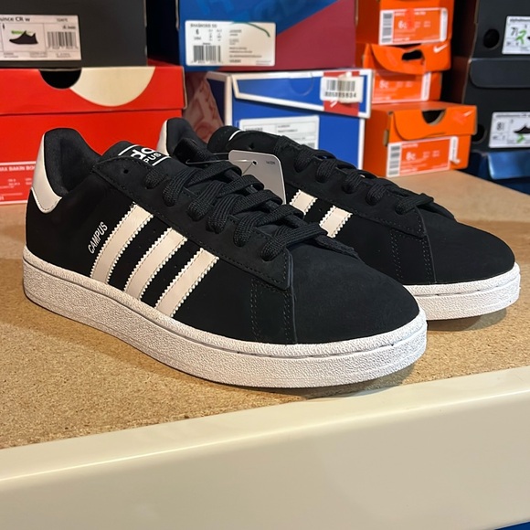 Adidas Campus D70181 shoes sneakers new black white Mens Size